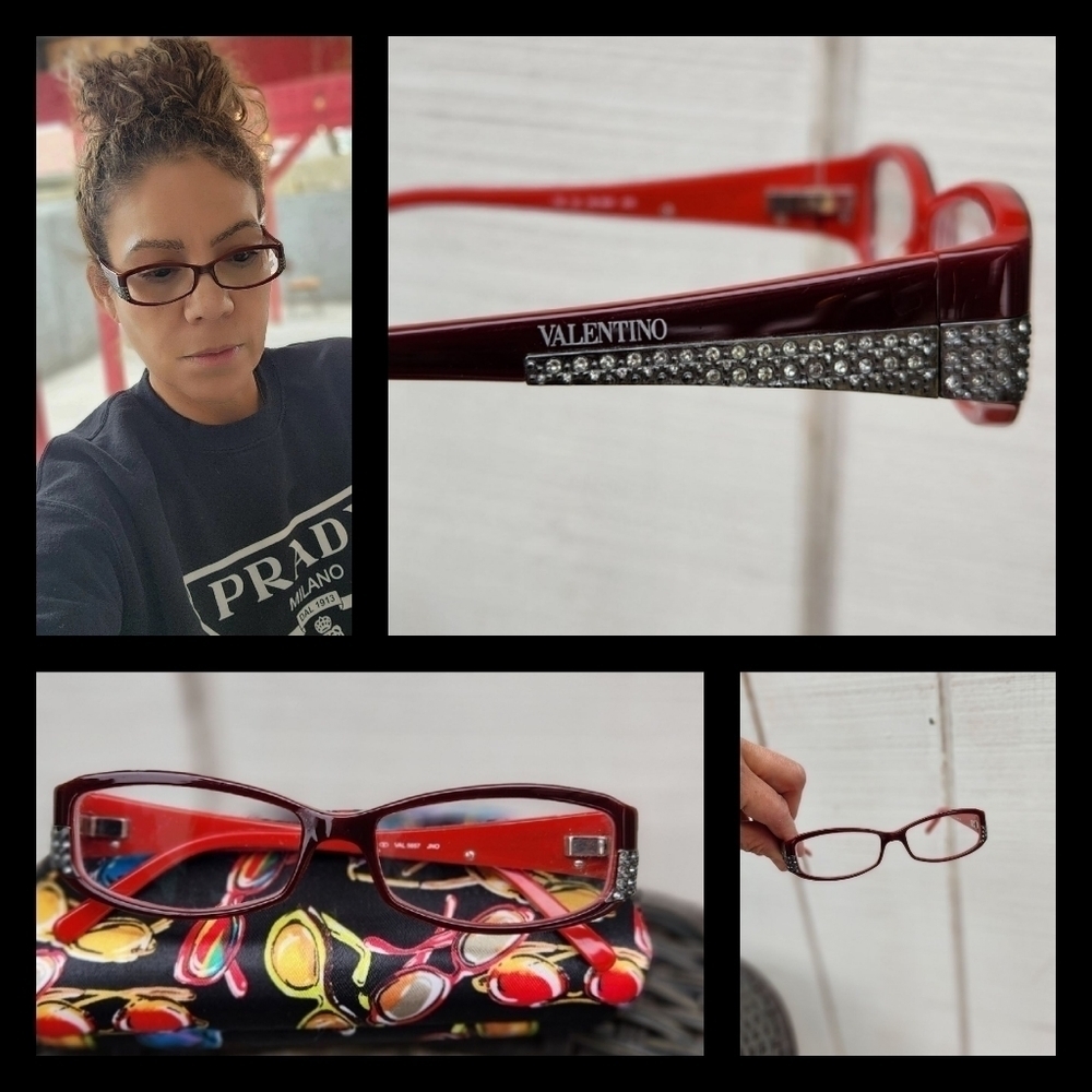 Valentino Eyeglasses Val5657 Rectangular Frames - image 1